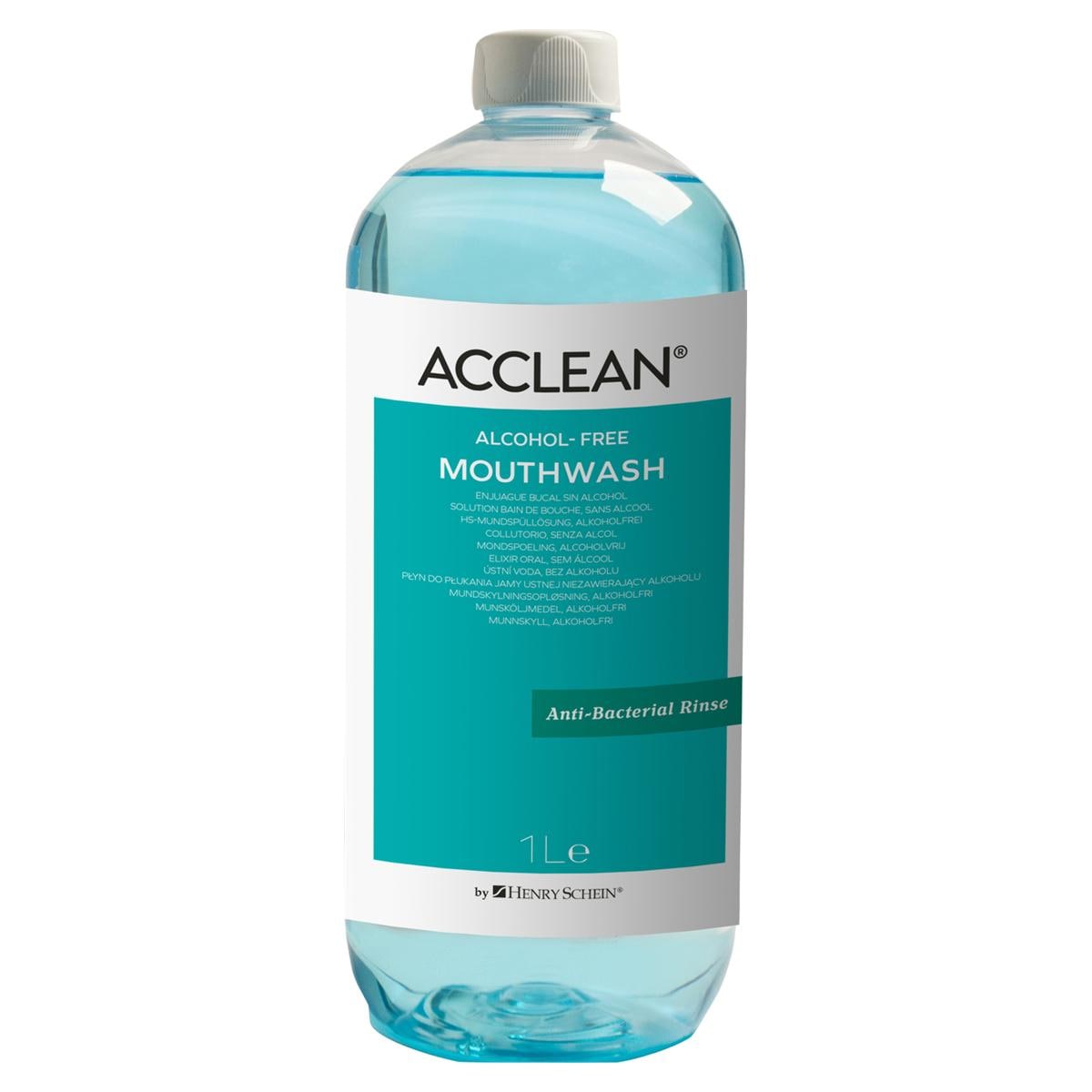 Acclean Mondspoeling alcoholvrij - Fles, 1 liter