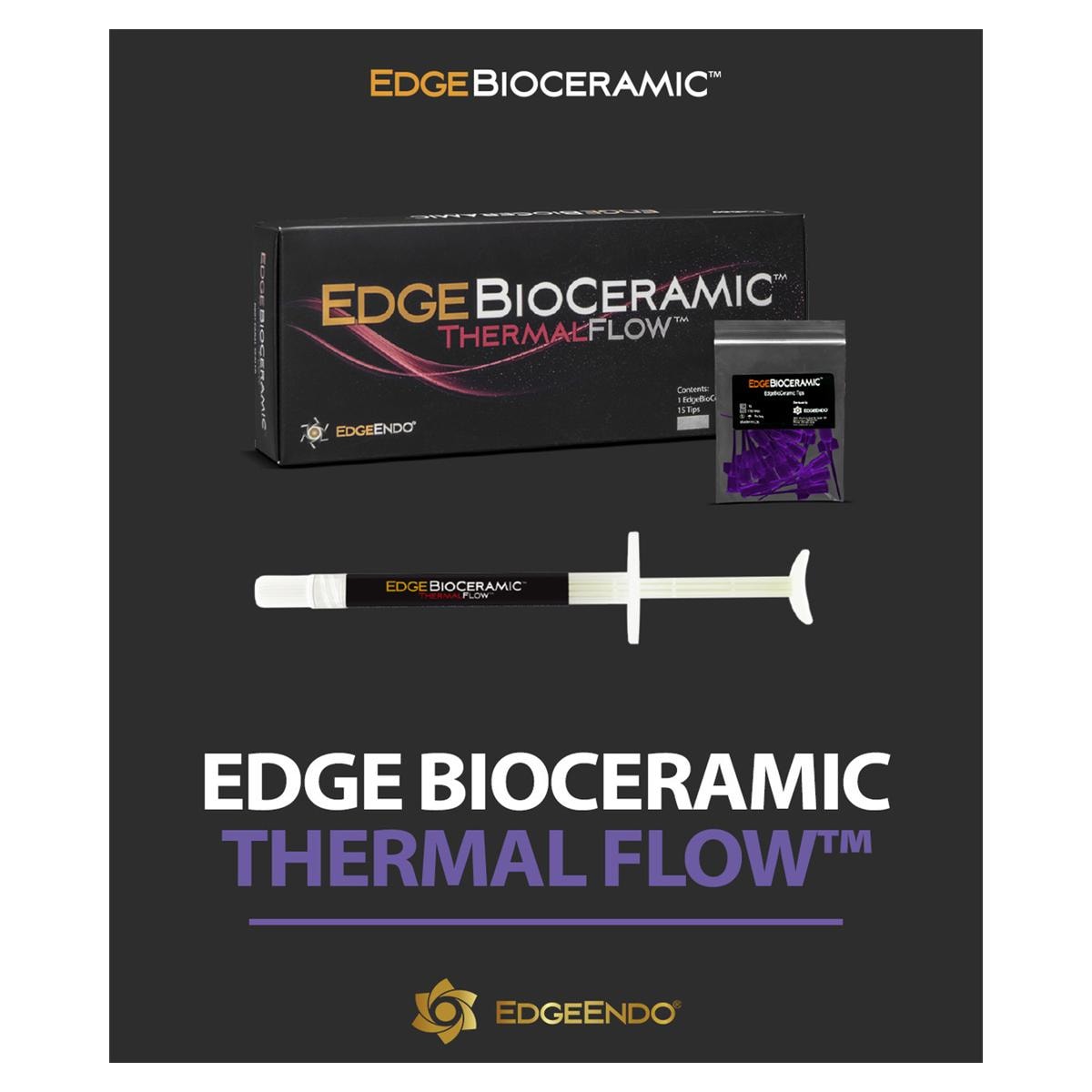 EdgeBioCeramic ThermalFlow - Seringue 1,5 gr et 15 embouts  usage unique.