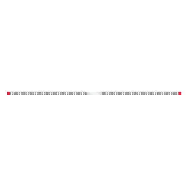 Diamant-strips geperforeerd 2.5mm enkelzijdig, lengte 148 mm - SSP-25F rood - dikte 0.12 mm