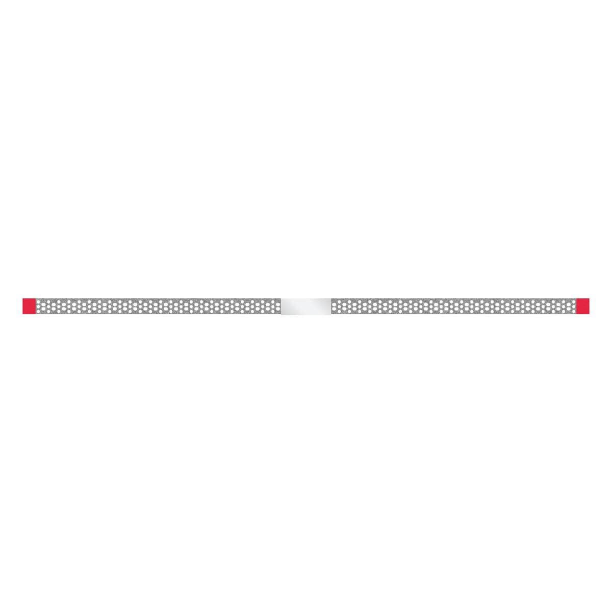 Diamant Strips geperforeerd 4 mm enkelzijdig, lengte 148 mm - SSP-40F rood, dikte 0.12 mm