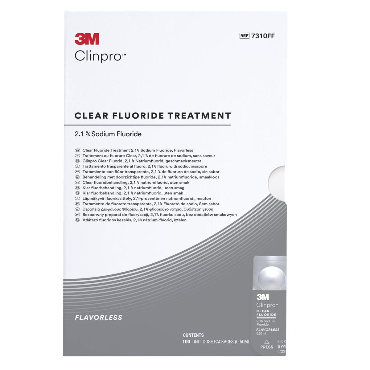 3M Clinpro Clear Fluoride, L-Pop - Neutraal, Verpakking 100 stuks