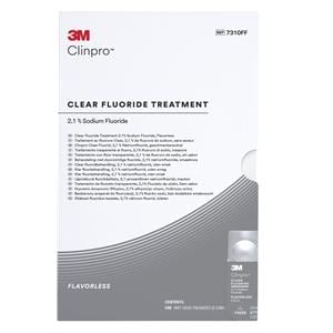 3M Clinpro Clear Fluorure, L-Pop - Sans saveur, 100 100 L-Pop traitement  usage unique  0,5 ml