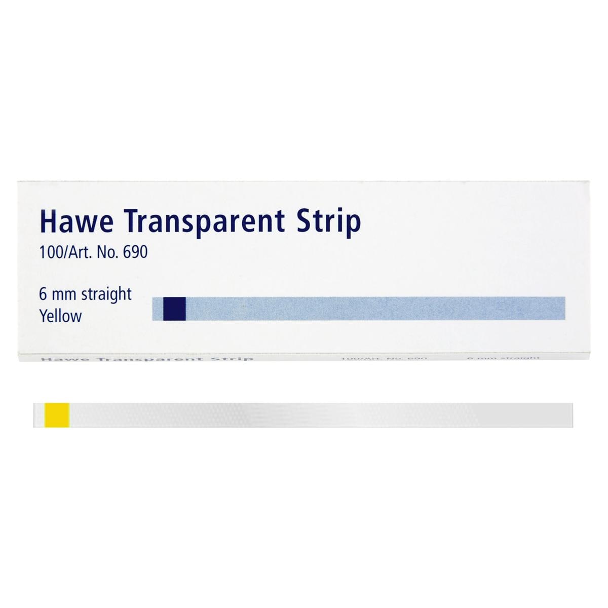 Hawe Transparent Strip - Nr. 690 6 mm Recht