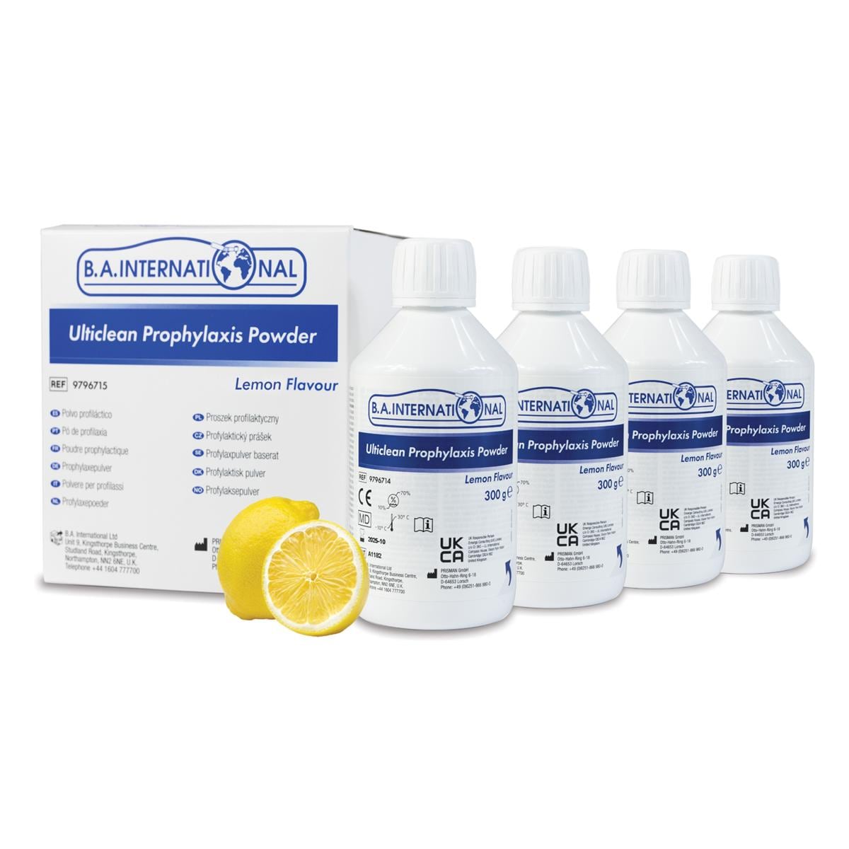 Ulticlean Prophylaxis Powder Standard - Lemon, 4x 300 g