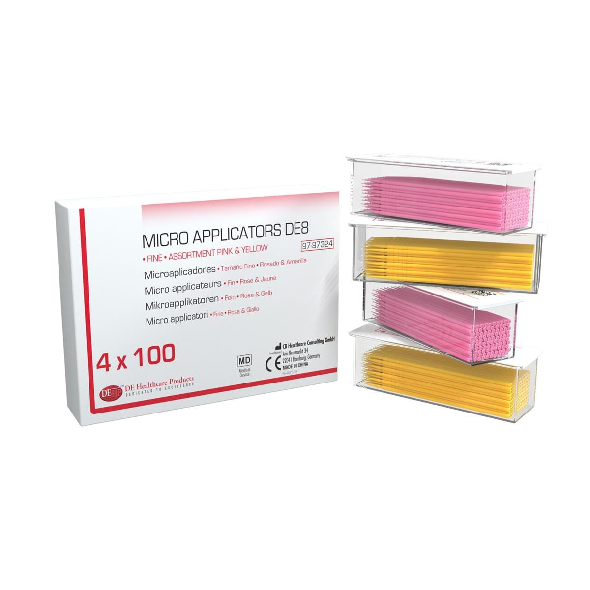 Micro Applicateurs De8 86 Mm Assortiment Fin Ø 1 5 Mm 200x Jaune