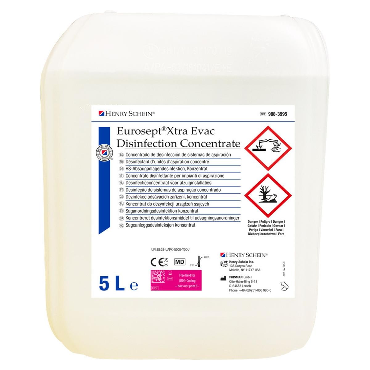 EuroSept Xtra Evac Disinfection Concentrate Daily - Can, 5 liter