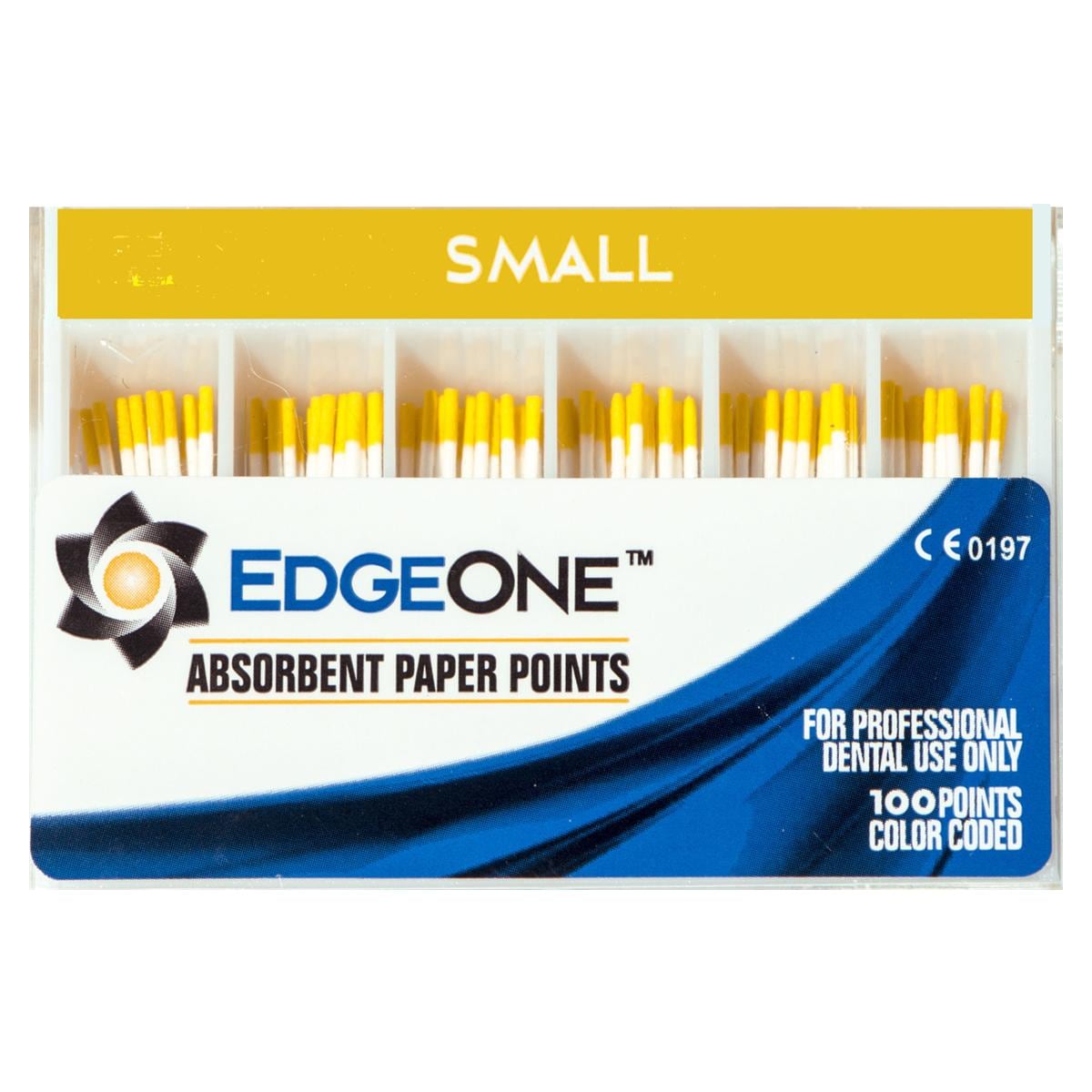 EdgeOne Absorbent Paper Points - Small (geel), 100 stuks