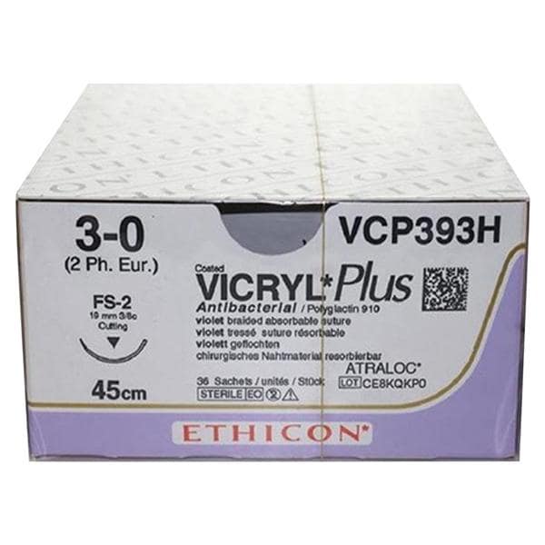 Vicryl - USP 3/0 FS2 violet 45cm V393H, per 36 stuks